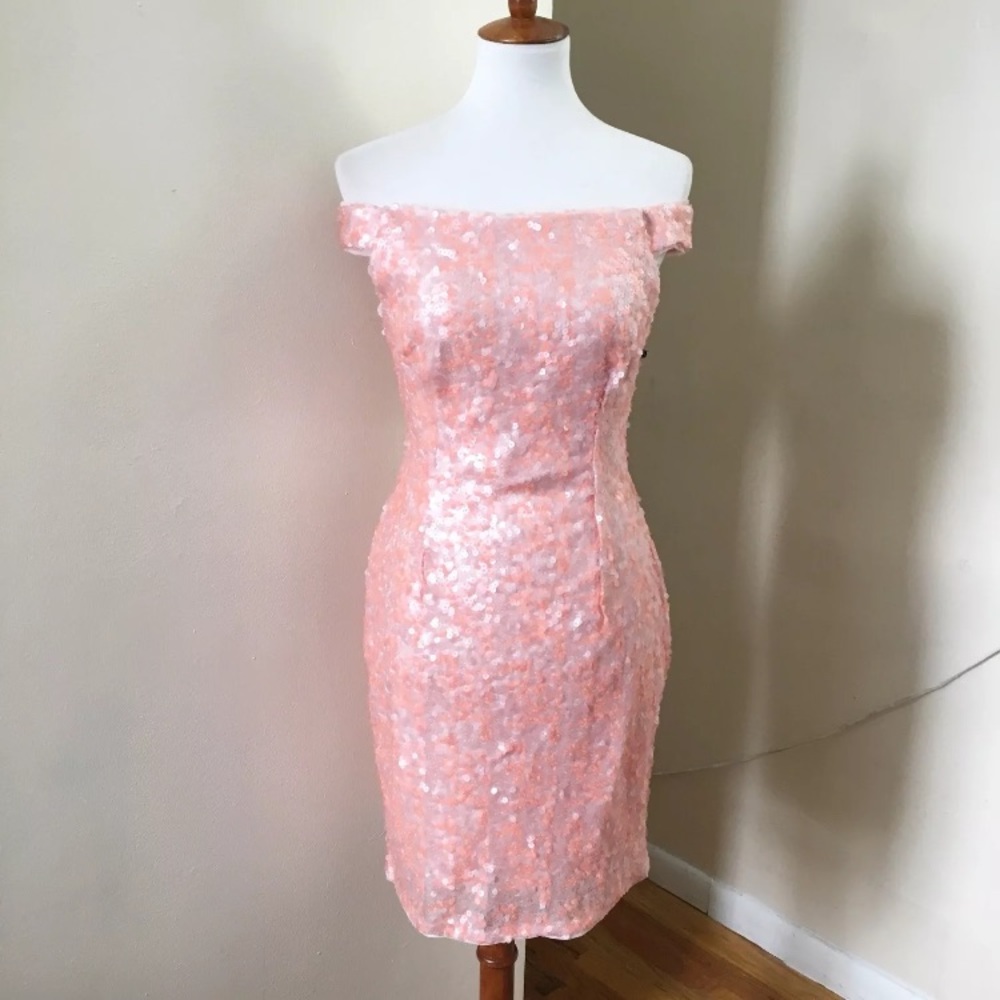 NEW Adrianna Papell Desert Flower Sequin Dress - Picture 2 of 8